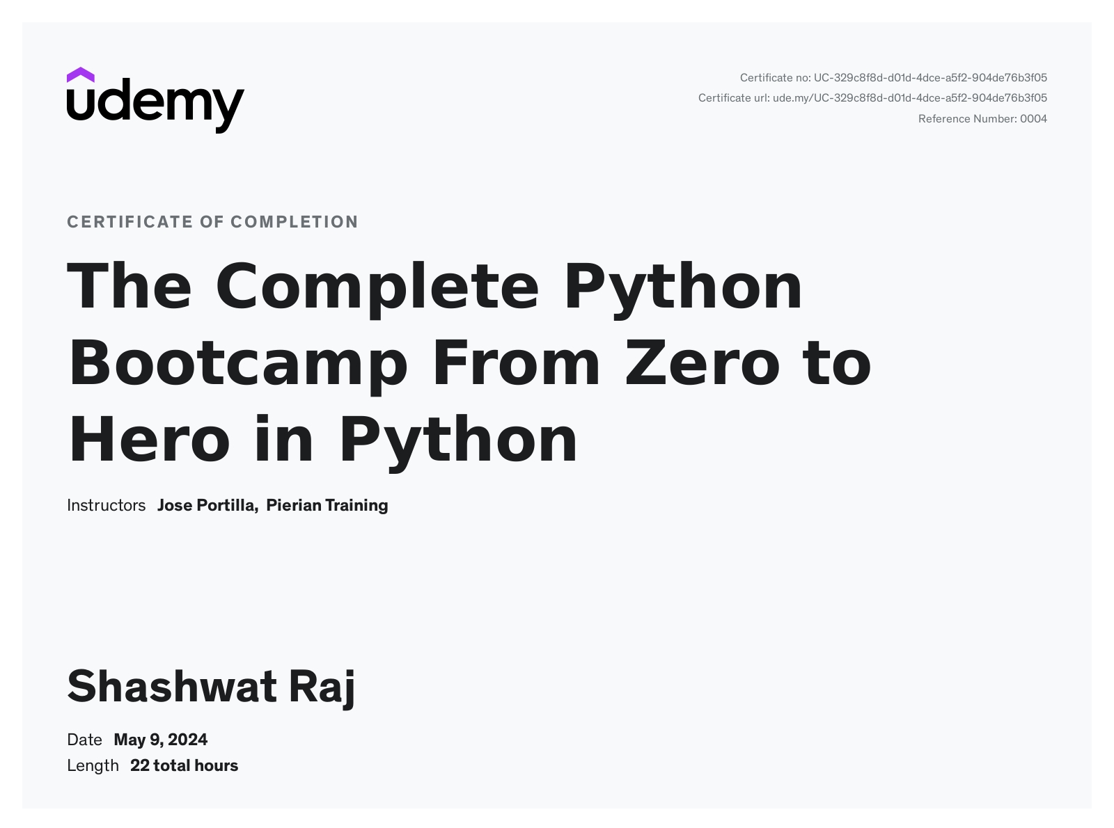 Certificate 11